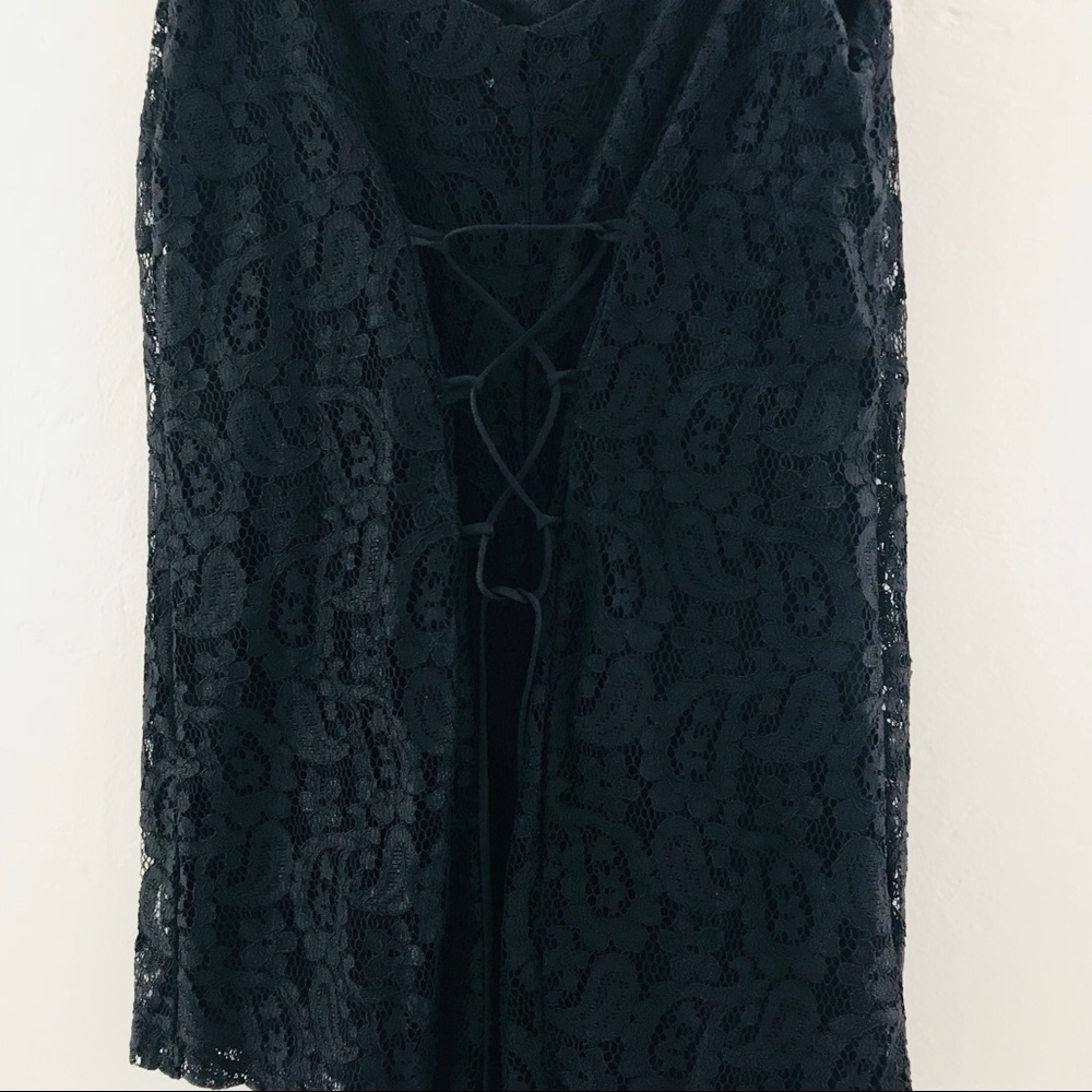 NWT Black Lace Button Up Romper - Picture 5 of 7